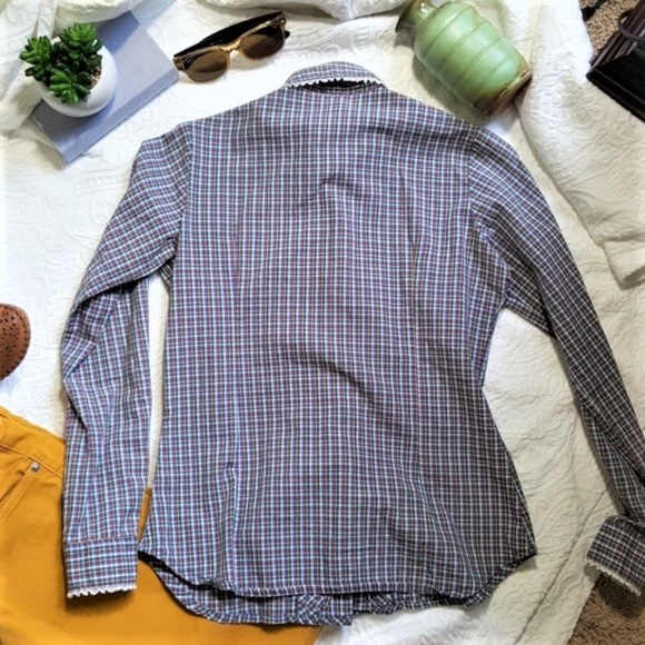 RARE Vintage JH Button Up Blouse - Small - Picture 5 of 7